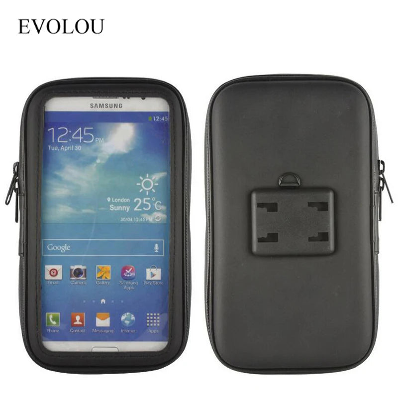 Bicycle Motorcycle Phone Holder Waterproof Case Phone Pouch for iphone 13 Pro Max 12 Mini 11 XR Xs 6s 7 8 Mobile Support Stand