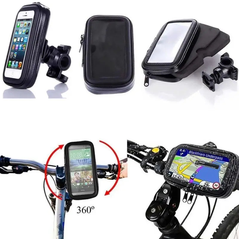 Bicycle Motorcycle Phone Holder Waterproof Case Phone Pouch for iphone 13 Pro Max 12 Mini 11 XR Xs 6s 7 8 Mobile Support Stand