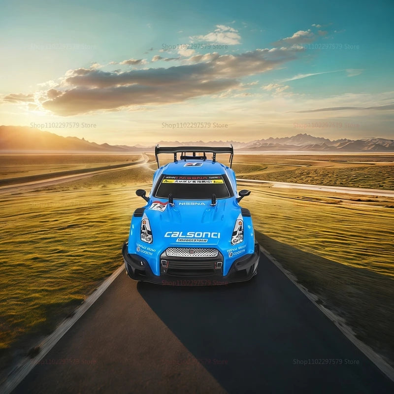 1:14 Scale RC Drift Car 4WD Remote Control Fast GTR Model Off-Road Racing Toy with 2.4Ghz Radio Control for Kids and Beginners