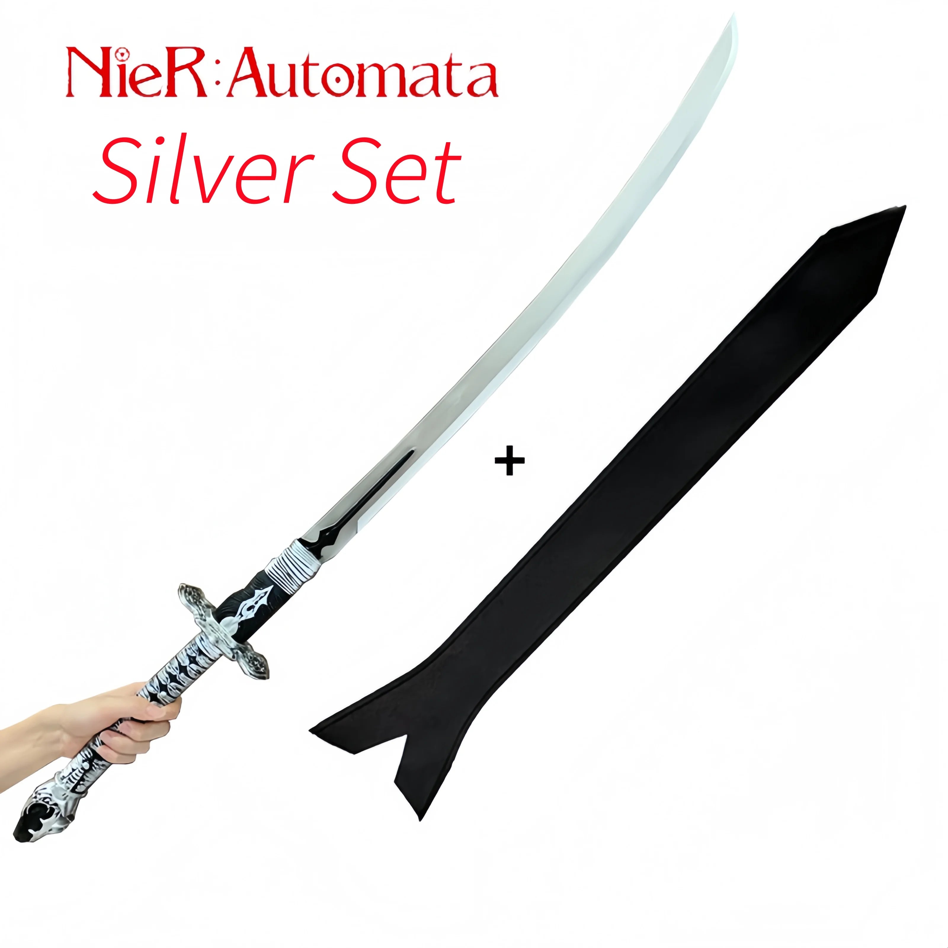 1:1 No. 2 Type B Sword Automata Sword Black Contract Sword Weapons Cosplay Props Safety PU Model Gift Oversized 105cm